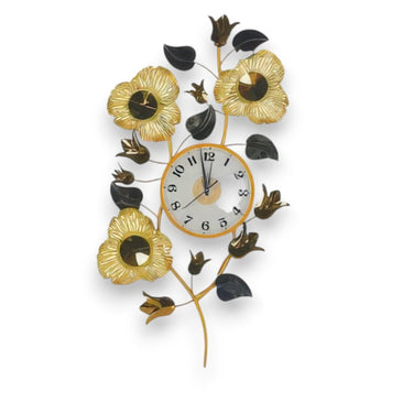 The Sun petal Wall Clock (19 x 35 Inches)